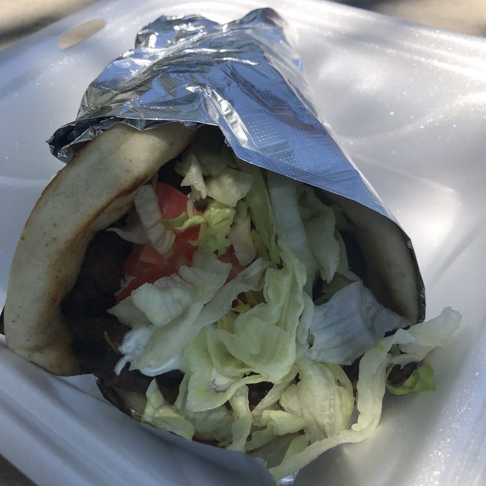 Greek lamb pita - takeout