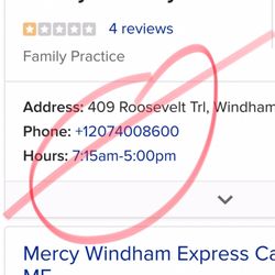 Mercy Primary Care - WRONG OPENING TIME