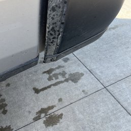 Muddy/unclean fender (taken immediately after wash - second wash in two days)