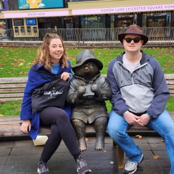 Totally Tailored - Charley, Paddington Bear and J in Leicester Square