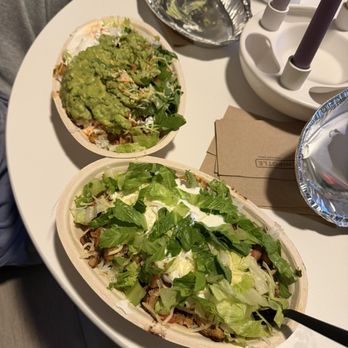 Chipotle Mexican Grill - 2 chicken bowls - Fast Food Near Me - Bremerton, Washington