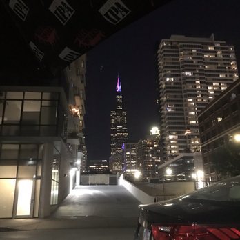 Green Street Local - View of the city lights from outdoor seating - Sports Bars Near Me - Chicago, Illinois