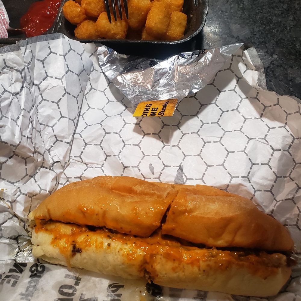 Chipotle Cheese Steak with tots Chipotle Cheese Steak with tots