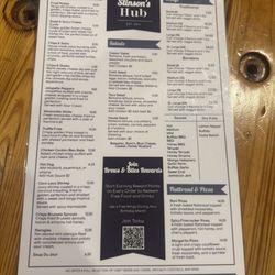 Stinson's Hub - Menu