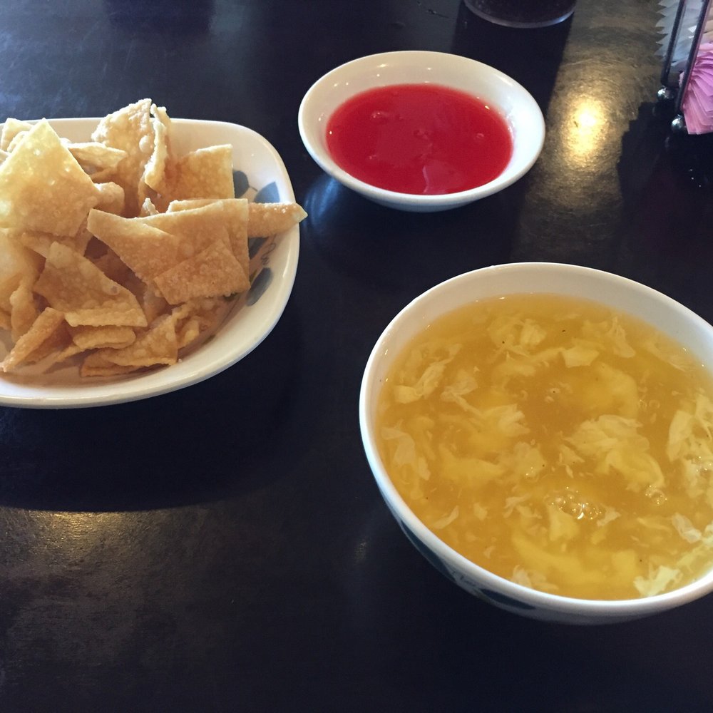 Happy Wok - Egg drop soup and chips with lunch special - Asian Fusion Near Me - Tucson, Arizona Happy Wok - Egg drop soup and chips with lunch special - Asian Fusion Near Me - Tucson, Arizona