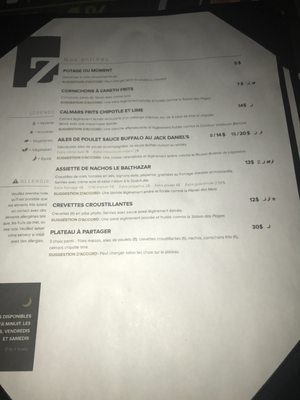 Menu photo 5 Le Balthazar Quartier DIX30 Brossard, QC