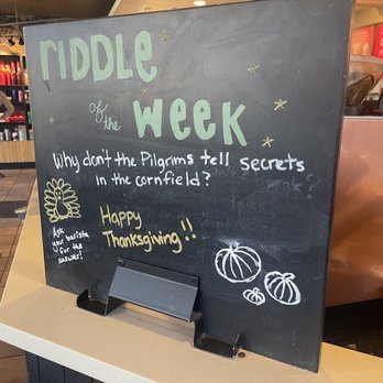 Starbucks - This is a great connection starter! Totally stealing this idea for my store! - Coffee & Tea Near Me - Boulder, Colorado