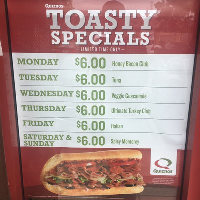 Menu photo 4 Quiznos Fremont, CA Menu photo 4 Quiznos Fremont, CA