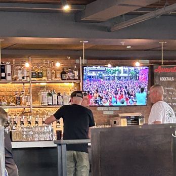 Shuck Brothers - Tv at the bar - Seafood Near Me - Denver, Colorado