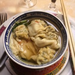 Potage aux raviolis