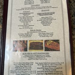 Bob's Texas T-Bone & Frosty's Lounge - Updated menu photo from 3/3/26