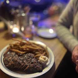 May Day - Steak frites. 10/10 for flavor and being cooked perfectly. But disappointed that it wasn't even luke warm by time it was served to us.