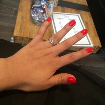 The Parlor Salon and Apothecary - OPI gel manicure in "apple red" done by Valeria - Hair Salons Near Me - Wellesley, Massachusetts The Parlor Salon and Apothecary - OPI gel manicure in "apple red" done by Valeria - Hair Salons Near Me - Wellesley, Massachusetts