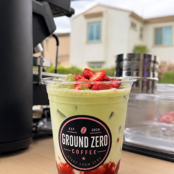 Ground Zero Coffee - Green Light Berry Matcha - Caterers Near Me Ground Zero Coffee - Green Light Berry Matcha - Caterers Near Me
