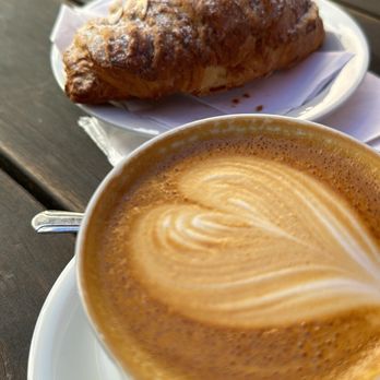 Temple Coffee - Cappuccino and Almond Croissant - Coffee & Tea Near Me - Sacramento, California Temple Coffee - Cappuccino and Almond Croissant - Coffee & Tea Near Me - Sacramento, California