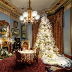Fall River Historical Society - "Rhapsody in Silver and Snow" won second prize in a 2014 international tree decorating  competition.