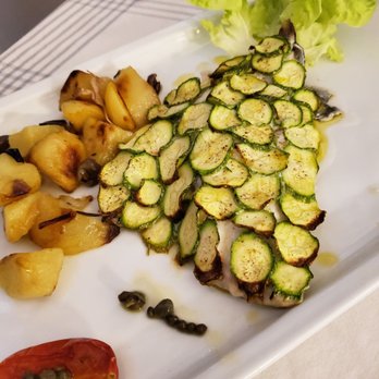 Il Grottino - Fish with zucchini and potatoes - Italian Near Me - Riomaggiore, SP