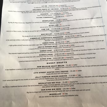 3 Floyds Brewing - Beer list from when we visited June 18, 2016 - Breweries Near Me - Munster, Indiana