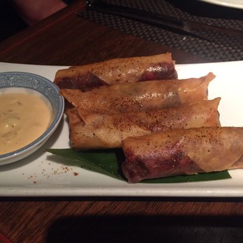 AnQi Bistro - Crispy Pastrami Egg Rolls (Pastrami and Russian-Truffle Dressing)! - Asian Fusion Near Me - Costa Mesa, California AnQi Bistro - Crispy Pastrami Egg Rolls (Pastrami and Russian-Truffle Dressing)! - Asian Fusion Near Me - Costa Mesa, California