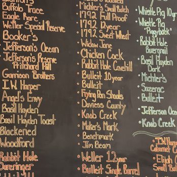 Toasted - Bourbon list - Breakfast & Brunch Near Me - Calabash, North Carolina Toasted - Bourbon list - Breakfast & Brunch Near Me - Calabash, North Carolina