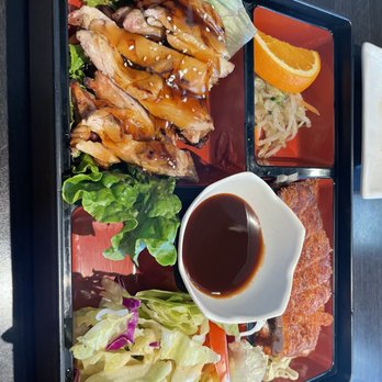 Shima Sushi - Lunch bento box(Chicken Teriyaki, tongkatsu) - Sushi Bars Near Me - San Jose, California Shima Sushi - Lunch bento box(Chicken Teriyaki, tongkatsu) - Sushi Bars Near Me - San Jose, California