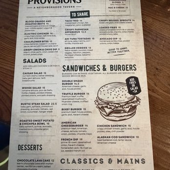 Bixby Provisions - Menu, as of 9/12/26 - New American Near Me - Long Beach, California Bixby Provisions - Menu, as of 9/12/26 - New American Near Me - Long Beach, California