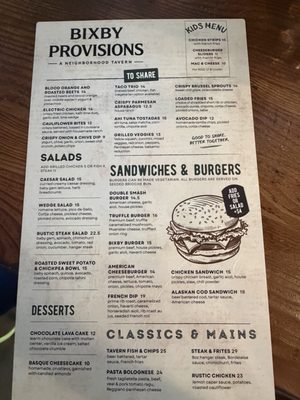Menu photo 3 Bixby Provisions Long Beach, CA Menu photo 3 Bixby Provisions Long Beach, CA