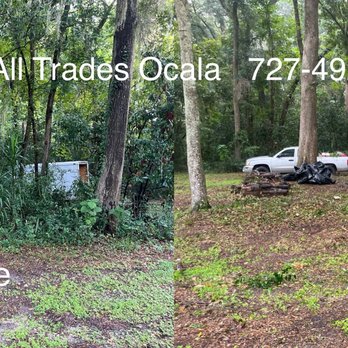 Jake of All Trades - We cleared about 1000 square feet of overgrowth for this awesome customer so they could better enjoy their fire pit area. - Lawn Services Near Me Jake of All Trades - We cleared about 1000 square feet of overgrowth for this awesome customer so they could better enjoy their fire pit area. - Lawn Services Near Me