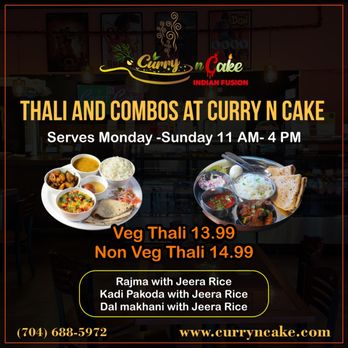 Curry n Cake - Thali are back in business - Indian Near Me - Charlotte, North Carolina Curry n Cake - Thali are back in business - Indian Near Me - Charlotte, North Carolina
