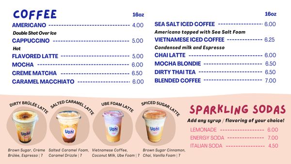 Menu photo 2 Uoni Bubble Tea Spokane, WA
