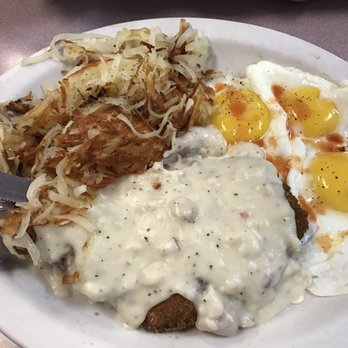 Mil’s Diner - Country fried steak w/ 2 eggs as hashbrowns - Diners Near Me - Milpitas, California Mil’s Diner - Country fried steak w/ 2 eggs as hashbrowns - Diners Near Me - Milpitas, California