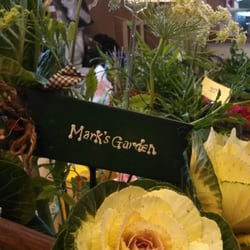Marcia's Garden - The photo Marcia sent me of the Garden inspired arrangement she made for us.