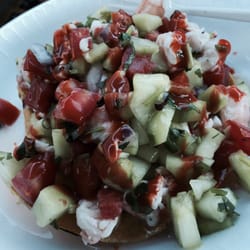 The best ceviche tostada ever!