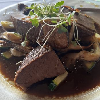 Blue Bird Bistro - Bison Brisket dinner - Vegetarian Near Me - Kansas City, Missouri