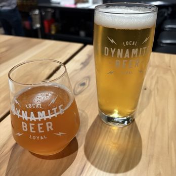 Dynamite Beer Co - Pilsner and peach sour - Beer Bar Near Me - Cave Creek, Arizona Dynamite Beer Co - Pilsner and peach sour - Beer Bar Near Me - Cave Creek, Arizona
