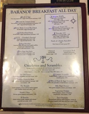 Menu photo 3 Baranof Seattle, WA