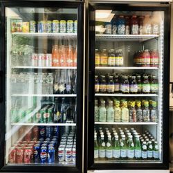 Dominick's Pizza - Refrigerator cases with beverages