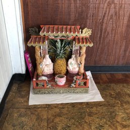 a pineapple stand a pineapple stand