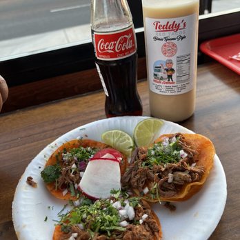 Teddy’s Red Tacos - Birria Tacos and horchata - Food Trucks Near Me - Downey, California Teddy’s Red Tacos - Birria Tacos and horchata - Food Trucks Near Me - Downey, California