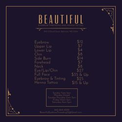 Beautiful Eyebrow Threading - Our prices!