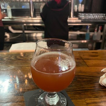 Coppertail Brewing Co - Rubus with my favorite server Emma in the background - Bars Near Me - Tampa, Florida