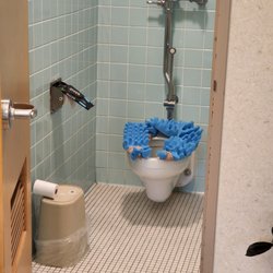Sanford Medical Center - Needed: a commode or riser Taping egg crate foam was not a solution