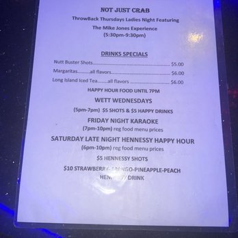 Not Just Crab - Menu - Seafood Near Me - Randallstown, Maryland