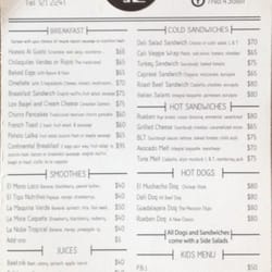 No. 43 Deli - Menu card....Deli 43 uses similar menu on a clip board. Of course, there's a huge black board with more...