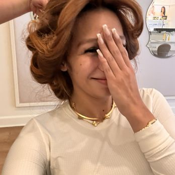 Drybar - Irvine - Messing around with my stylist, looking like I work in congress. - Blow Dry/Out Services Near Me - Irvine, California