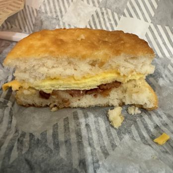 Bojangles - Bacon, Egg & Cheese Biscuit - Fast Food Near Me - Sanford, Florida