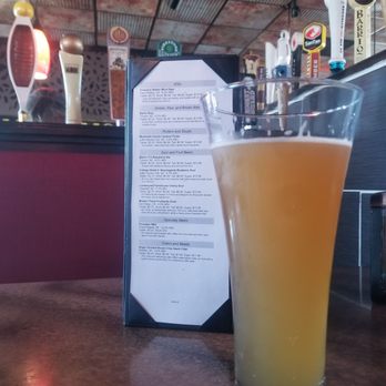Brooklyn's Beer & Burgers - My table with beer, drink menu and the cool pull handles - American Near Me - Tucson, Arizona Brooklyn's Beer & Burgers - My table with beer, drink menu and the cool pull handles - American Near Me - Tucson, Arizona