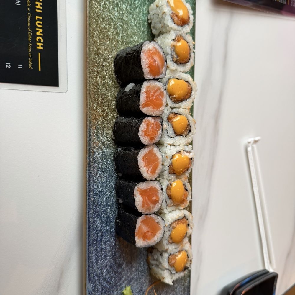 Spicy Salmon and Salmon Roll