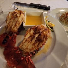 Lobster tails and rice pilaf Lobster tails and rice pilaf