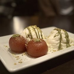 Aslam's Rasoi - Gulab Jamun with Ice Cream